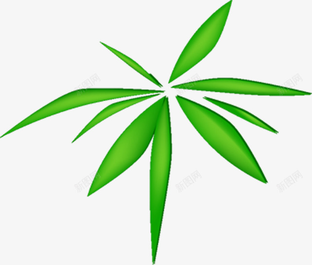 绿色放射线条树叶png免抠素材_88icon https://88icon.com 放射 树叶 线条 绿色 设计