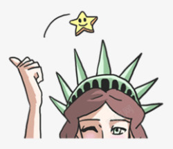 卡通版美国自由女神素材