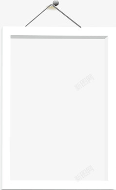 白色绳子框框高清图片