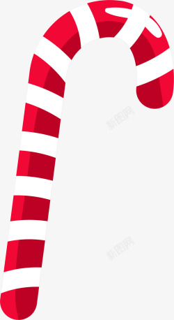 红色包装拐棍糖卡通圣诞节红色拐棍糖矢量图高清图片