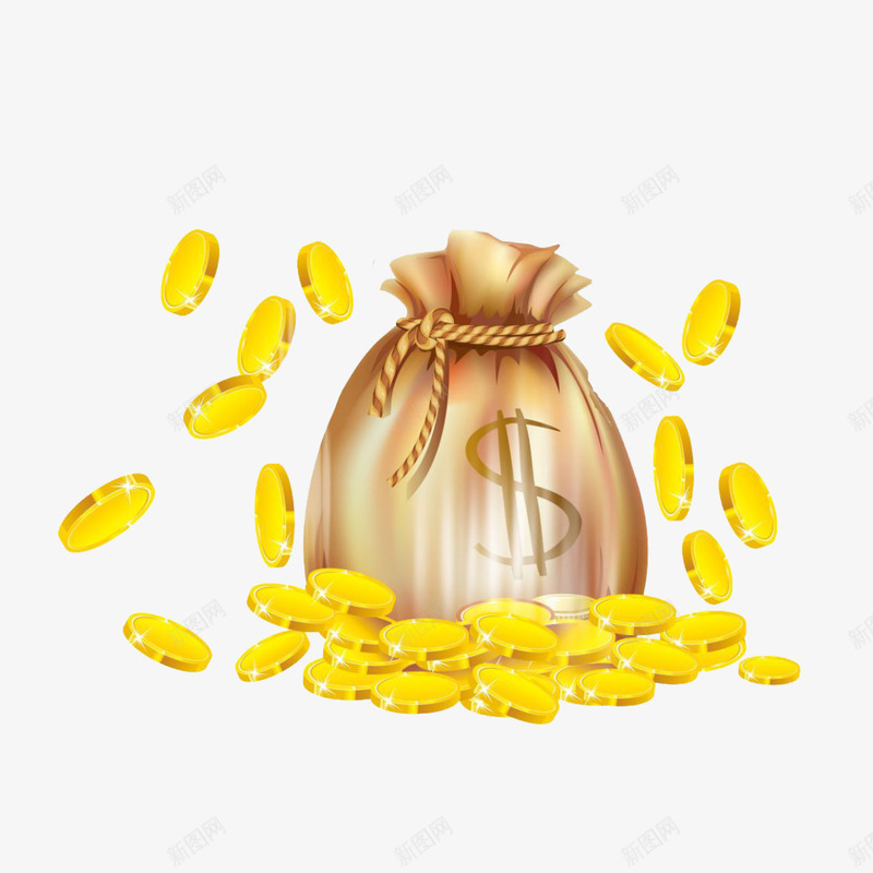 金币金钱png免抠素材_88icon https://88icon.com 卡通 富贵 小额货款 支付货款 汽车货款 货款