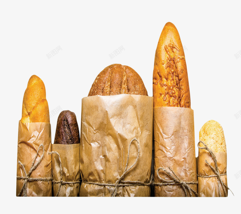 面包店打包好的面包png免抠素材_88icon https://88icon.com 打包好的面包 欧包 美食 面包