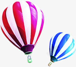 春季粉蓝色漂浮氢气球素材