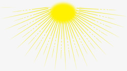 放射性海报手绘太阳素材