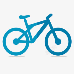 商品广告蓝色自行车矢量图高清图片
