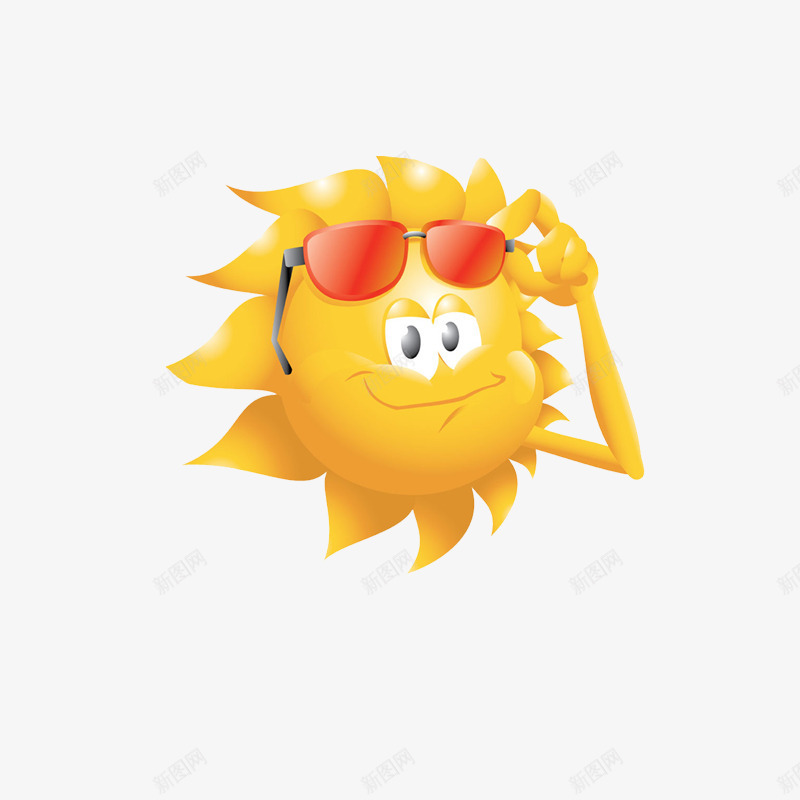 烈日炎炎大太阳png免抠素材_88icon https://88icon.com 卡通太阳 墨镜太阳 炎炎夏日 炎热 烈日炎炎 简约