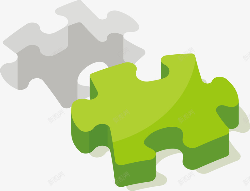 一个绿色和白色拼图积木矢量图eps免抠素材_88icon https://88icon.com 拼图 白色积木 矢量拼图 矢量积木 积木 绿色积木 矢量图