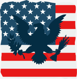 美国国旗和老鹰素材