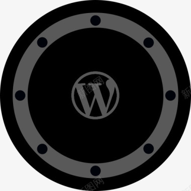 博客按钮圈网络圆形的网站社会社图标图标