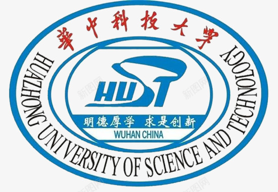 蓝色热气球华中科技大学蓝色logo图标图标