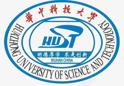 华中科技大学华中科技大学蓝色logo图标高清图片