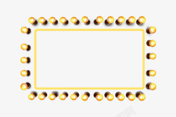 黄色小灯泡素材