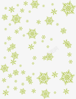 绿色雪花背景素材