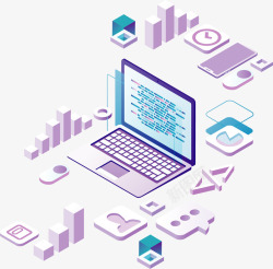 JavaScript编程科技程序开发电脑矢量图高清图片