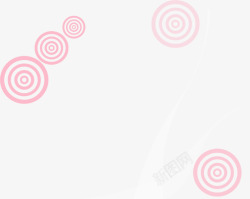 中国风粉色圆环背景素材