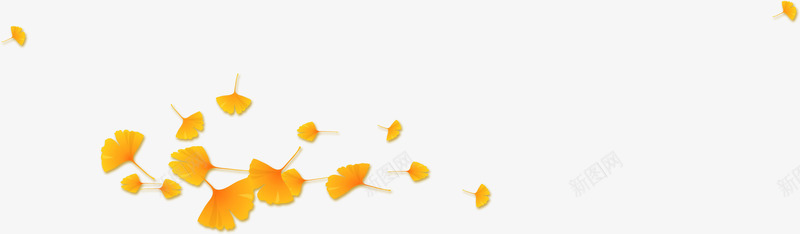 金色银杏树叶金秋png免抠素材_88icon https://88icon.com 树叶 金秋 金色 银杏