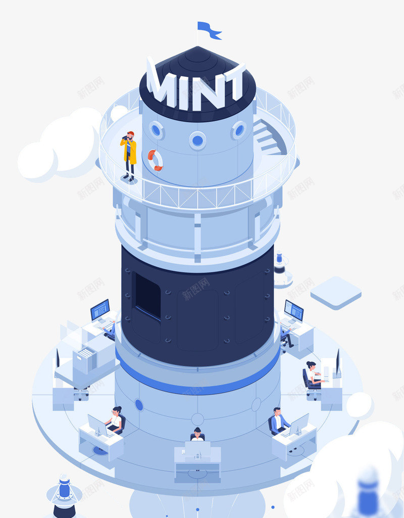 卡通扁平化瞭望塔png免抠素材_88icon https://88icon.com H5页面素材 卡通 卡通扁平化素材瞭望塔免抠素材 扁平 扁平化 扁平文化 扁平素材 灯塔免费下载 电商卡通 网页设计卡通瞭望