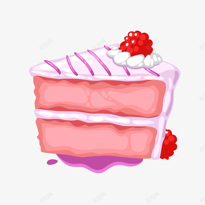 粉色卡通蛋糕png免抠素材_88icon https://88icon.com 卡通蛋糕 甜食 粉色蛋糕 背景装饰