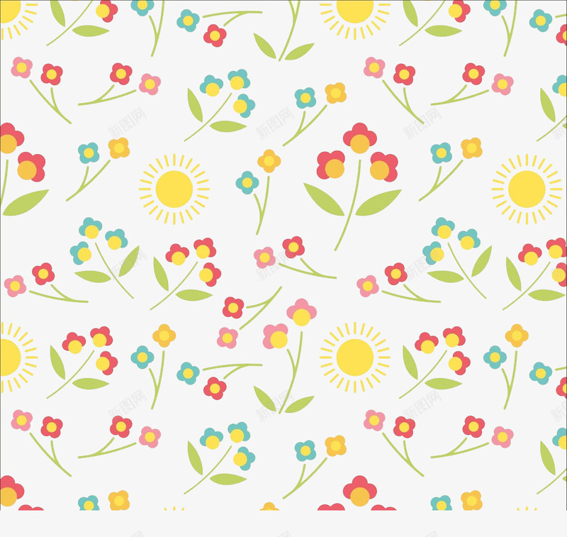 碎花底纹png免抠素材_88icon https://88icon.com 卡通 小清新 底纹 手绘 碎花