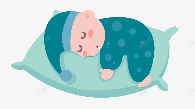 卡通婴儿抱着枕头安睡png免抠素材_88icon https://88icon.com 儿童 卡通 婴儿 婴儿枕头 安睡 抱着 枕头 睡衣 睡觉