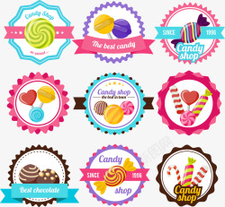 品质优良甜品标贴矢量图高清图片