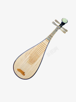 琵琶古代乐器木质素材