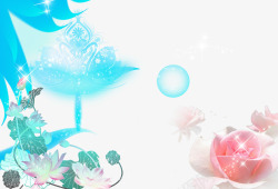 花卉虚幻背景素材