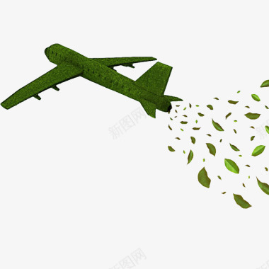 卡通绿色安全的飞行图标图标
