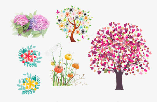 婚庆请柬装饰元素手绘花草psd免抠素材_88icon https://88icon.com 婚庆 婚庆请柬 花草 装饰 请柬