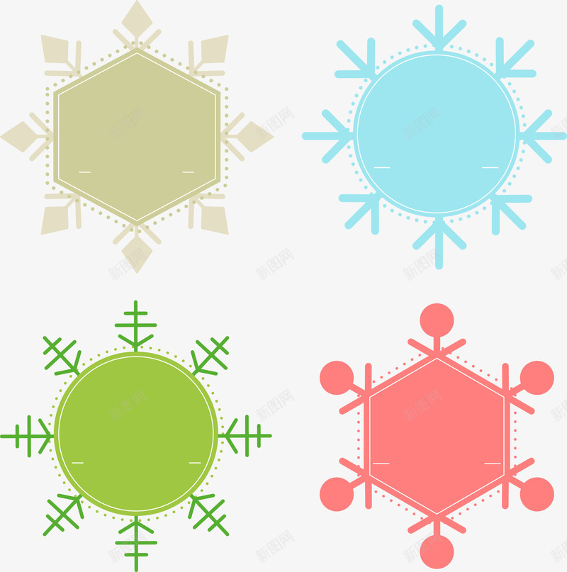 圣诞卡通雪花装饰矢量图eps免抠素材_88icon https://88icon.com 卡通雪花 圣诞元素 圣诞快乐 圣诞素材 圣诞节 矢量圣诞图片 雪花装饰 矢量图