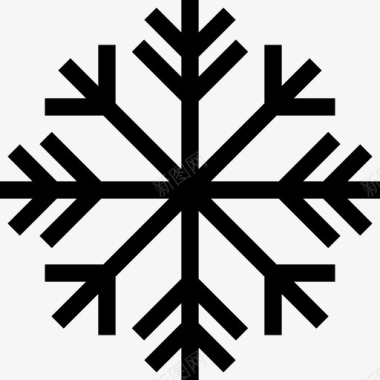 圣诞之夜Snowflake图标图标