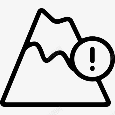 火山火山预警图标图标