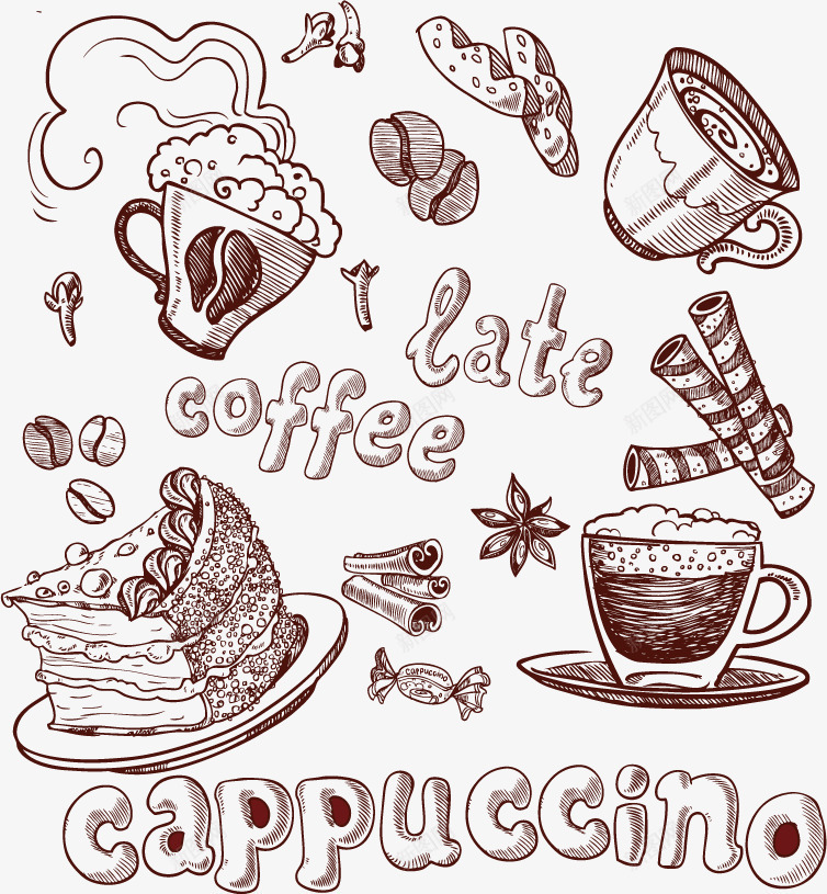 下午茶花纹底纹背景矢量图ai免抠素材_88icon https://88icon.com 下午茶 咖啡 背景 花纹底纹 蛋糕 矢量图