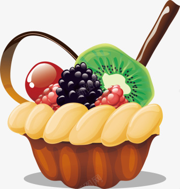 重庆特产水果味道沙河蛋糕图标图标