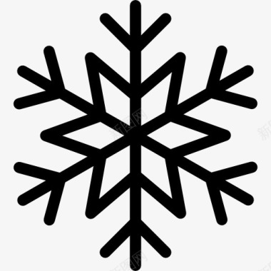 雪冬天Snowflake图标图标