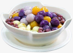 紫薯香芋芋圆西米露素材