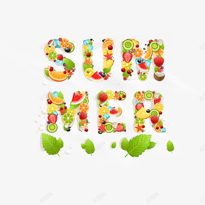 夏日summer字体装饰png免抠素材_88icon https://88icon.com summer 夏日 字体装饰 贝壳装饰