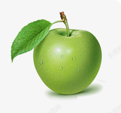手绘苹果片水果图标食物素描精美青苹果图标