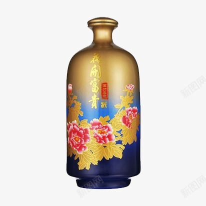 四川白酒国帅png免抠素材_88icon https://88icon.com 产品实物 四川白酒 国帅 窖藏 花开富贵酒