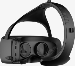 实物黑色虚拟现实VR手机眼镜素材