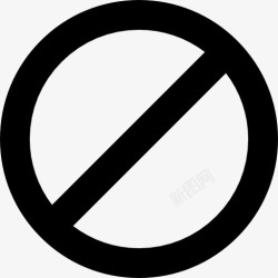 停止停止或禁止标志图标高清图片