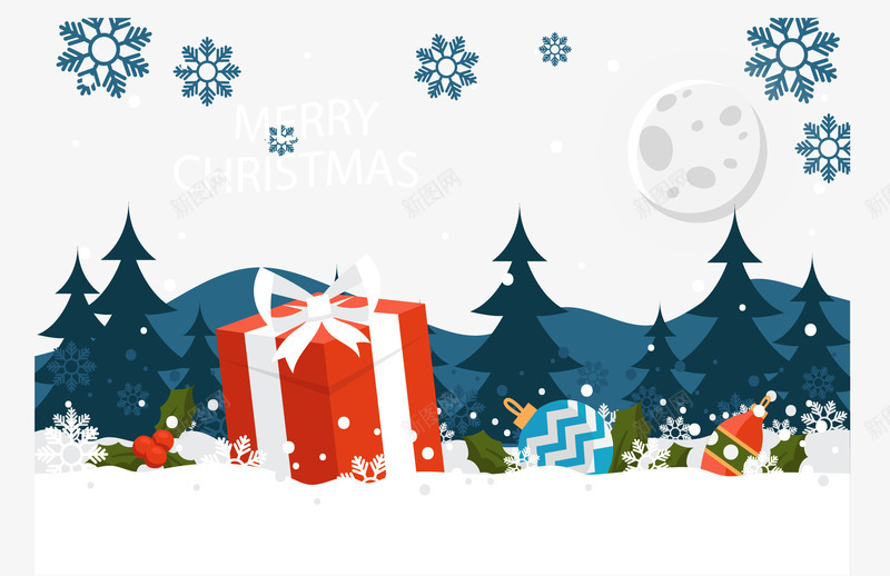 冬天雪地圣诞节礼物矢量图ai免抠素材_88icon https://88icon.com 冬天 冬天雪地 圣诞节 圣诞节快乐 矢量png 送礼物 矢量图
