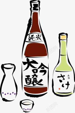 纯粹清酒日本料理高清图片