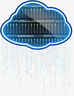 科技云服务科技云与大数据装饰图案矢量图高清图片