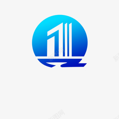 炫彩地产logo科技房地产图标图标