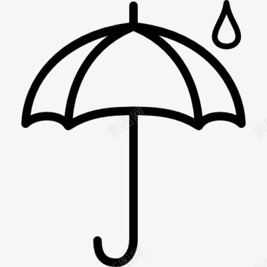 漂浮的雨滴雨图标图标