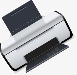 打印机电子产品高端科技矢量图素材