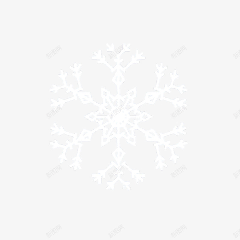 手绘白色雪花飘雪png免抠素材_88icon https://88icon.com 冬天 卡通手绘 漂亮的 白色的 雪花 飘雪