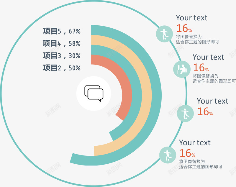 环形嵌套气泡图矢量图ai免抠素材_88icon https://88icon.com 信息表 分类标签 定制流程 数据图表 流程图 矢量图 结构组合