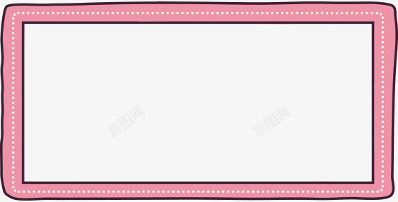 框框png免抠素材_88icon https://88icon.com 卡通边框 底框 手绘边框 淡粉边框 粉色线框 粉色边框
